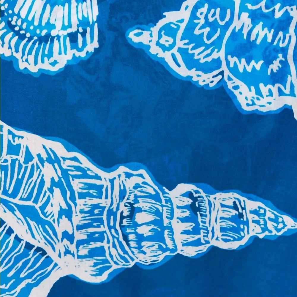 Brand New Lilly Pulitzer Sharol Pareo Cover-Up Barton Blue Shell Of A Good Time - Picture 4 of 6